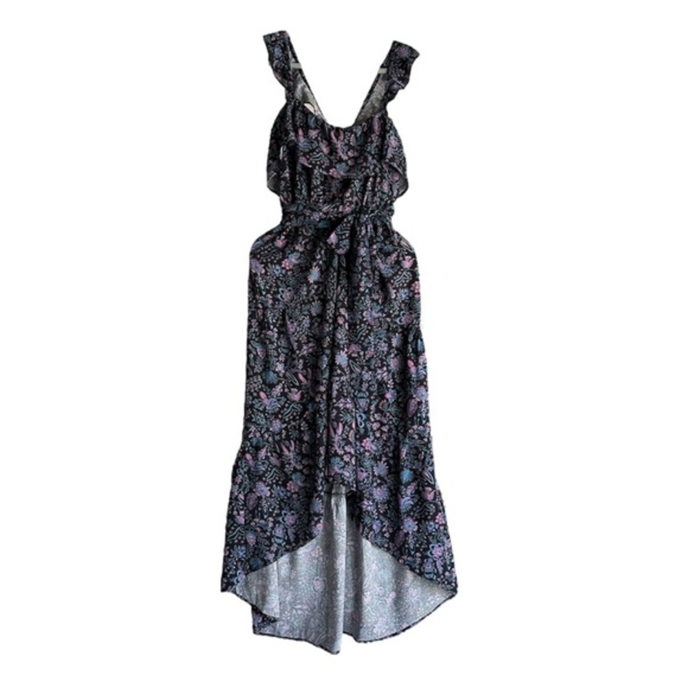 Goodthreads Women Floral High-Low Ruffle Dress – Size L
